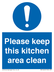 MV14640: Please keep this kitchen area clean