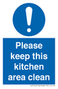 MV14640: Please keep this kitchen area clean