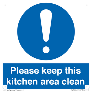 MV14640: Please keep this kitchen area clean