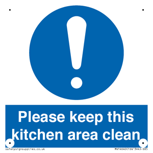 MV14640: Please keep this kitchen area clean