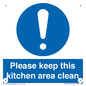 MV14640: Please keep this kitchen area clean