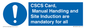 MV14645: CSCS Card Manual Handling and Site Induction are mandatory for all