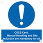 MV14645: CSCS Card Manual Handling and Site Induction are mandatory for all