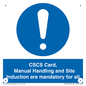 MV14645: CSCS Card Manual Handling and Site Induction are mandatory for all
