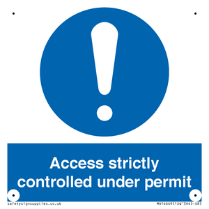 MV14649: Access strictly controlled under permit