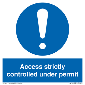 MV14649: Access strictly controlled under permit