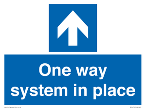 MV14774: One way system in place