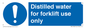 MV14780: Distilled water for forklift use only