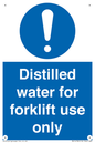 MV14780: Distilled water for forklift use only