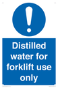 MV14780: Distilled water for forklift use only
