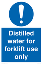 MV14780: Distilled water for forklift use only