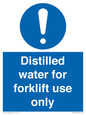 MV14780: Distilled water for forklift use only