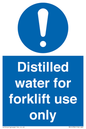 MV14780: Distilled water for forklift use only