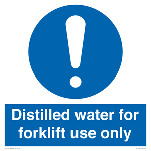 MV14780: Distilled water for forklift use only