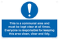 MV14971: This is a communal area and must be kept clear