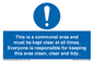 MV14971: This is a communal area and must be kept clear