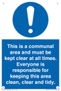 MV14971: This is a communal area and must be kept clear