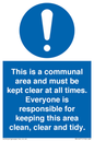 MV14971: This is a communal area and must be kept clear