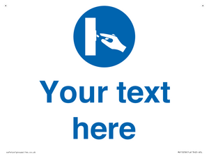 MV15258: Custom Use Switch Sign