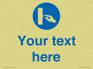 MV15258: Custom Use Switch Sign