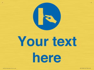 MV15258: Custom Use Switch Sign