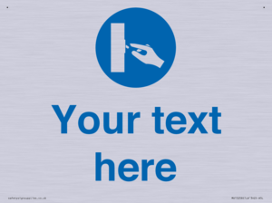 MV15258: Custom Use Switch Sign