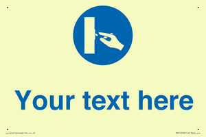 MV15258: Custom Use Switch Sign