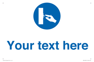 MV15258: Custom Use Switch Sign