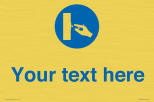 MV15258: Custom Use Switch Sign