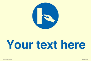 MV15258: Custom Use Switch Sign