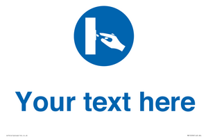 MV15258: Custom Use Switch Sign