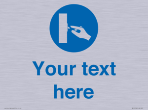 MV15258: Custom Use Switch Sign