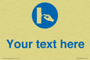 MV15258: Custom Use Switch Sign