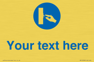 MV15258: Custom Use Switch Sign