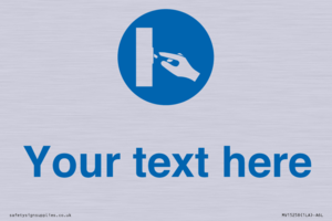 MV15258: Custom Use Switch Sign