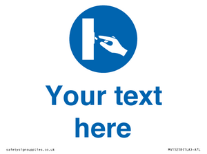 MV15258: Custom Use Switch Sign