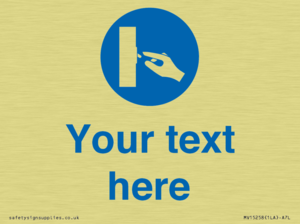 MV15258: Custom Use Switch Sign