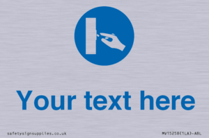 MV15258: Custom Use Switch Sign