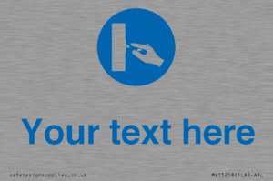 MV15258: Custom Use Switch Sign