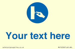 MV15258: Custom Use Switch Sign