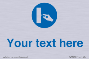 MV15258: Custom Use Switch Sign