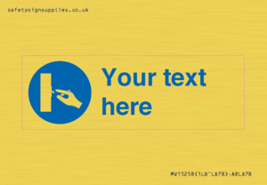 MV15258: Custom Use Switch Sign