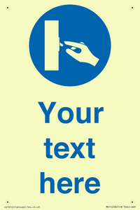 MV15258: Custom Use Switch Sign