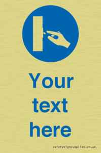 MV15258: Custom Use Switch Sign