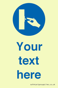 MV15258: Custom Use Switch Sign