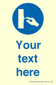 MV15258: Custom Use Switch Sign