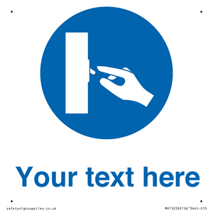 MV15258: Custom Use Switch Sign