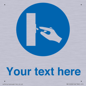 MV15258: Custom Use Switch Sign