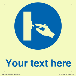 MV15258: Custom Use Switch Sign