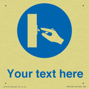 MV15258: Custom Use Switch Sign